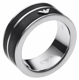 Emporio Armani Ανδρικό Δαχτυλίδι Βέρα από Ατσάλι Επιχρυσωμένο