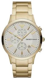 Emporio Armani Renato Ρολόι Μπαταρίας με Μεταλλικό Μπρασελέ