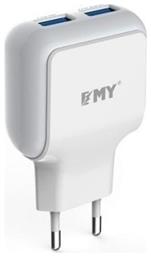 Emy Power 2x USB Wall Adapter (MY-220) από το Saveltrade