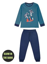 Energiers Παιδική Πιτζάμα Χειμωνιάτικη Ίντιγκο Space Cup