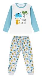Energiers Παιδική Πιτζάμα Χειμωνιάτικη Πολύχρωμη Funny Safari