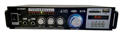 Ενισχυτής με λειτουργία Karaoke AV-906BT σε Μαύρο Χρώμα