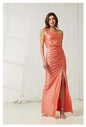 Enzzo Maxi Βραδινό Φόρεμα Peach