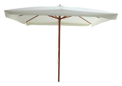 Επαγγελματική Ομπρέλα Δαπέδου Στρογγυλή Ξύλινη Vasel Μπεζ Φ3m