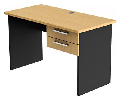 Επαγγελματικό Γραφείο Eglantine 120x60x75εκ. Φυσικό/ανθρακί