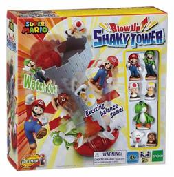 Epoch Toys Blow Up Shaky Tower - Super Mario