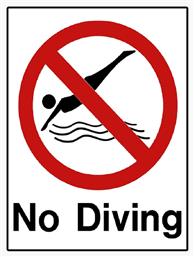 Ergo Πινακίδα ''No Diving'' από το Esmarket