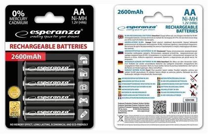 Esperanza AA 2600mAh (4τμχ)