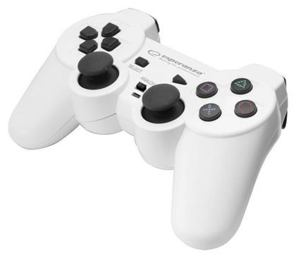 Esperanza Trooper Ενσύρματο Gamepad για PC / PS3 White