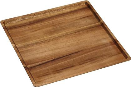 Espiel Δίσκος Σερβιρίσματος Ξύλινος Καφέ 30x30cm