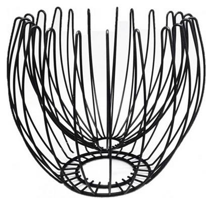 Espiel Φρουτιέρα Μεταλλική Μαύρη 28.5x28.5x25εκ.