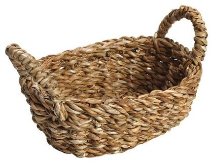 Espiel Καλάθι Ψωμιού Ψάθινο σε Καφέ Χρώμα 20x10x6cm