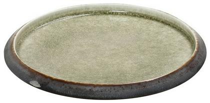 Espiel Pebble Πιάτο Γλυκού Κεραμικό Καφέ-Πράσινο με Διάμετρο 21cm