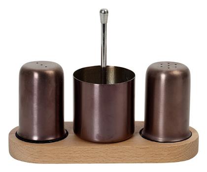 Espiel Αλατιέρα/Πιπεριέρα Inox με Βάση