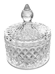 Espiel Vintage Φοντανιέρα Γυάλινη Trends με Καπάκι 8.5x14x14cm