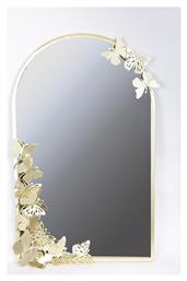 Estheti Home Καθρέπτης Τοίχου Μεταλλικός Σχέδιο Πεταλούδες Χρυσός 55x4.5x87.5cm 751-11011