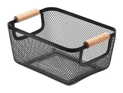 Estia Bamboo Essentials Καλάθι Αποθήκευσης Μαύρο 24x17x11cm