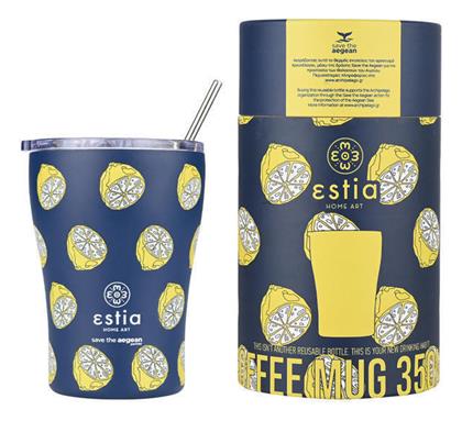 Estia Coffee Mug Save The Aegean 350ml Citrus infusion