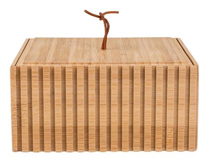 Estia Επιτραπέζια Θήκη Οργάνωσης Bamboo Essentials Ασημί