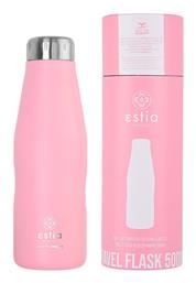 Estia Travel Flask Save Aegean Μπουκάλι Θερμός Baby The Ροζ 500ml