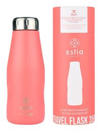 Estia Travel Flask Save the Aegean 350ml Fusion Coral