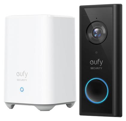 Eufy Video Doorbell Battery Set Ασύρματο Κουδούνι Πόρτας με Κάμερα και Wi-Fi Συμβατό με Alexa