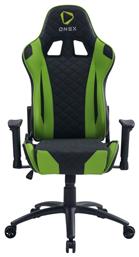 Eureka Ergonomic GX330-G Δερματίνης με Ρυθμιζόμενα Μπράτσα Μαύρο/Πράσινο