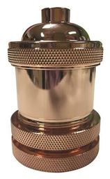 Eurolamp Ντουί Ρεύματος με Υποδοχή E27 σε Ροζ Χρυσό χρώμα 147-23066