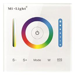 Eurolamp RGB 15A Επιτοίχιος Διακόπτης Dimmer χωρίς Πλαίσιο LED Αφής 360W σε Λευκό Χρώμα