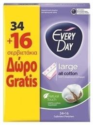 Every Day All Cotton Large Σερβιετάκια 34τμχ & 16τμχ από το Pharm24