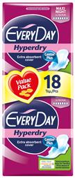 Every Day Hyperdry Maxi Night Σερβιέτες με Φτερά Νυκτός για Αυξημένη Ροή 7 Σταγόνες