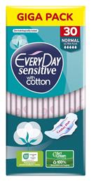 Every Day Sensitive Cotton Σερβιέτες με Φτερά για Κανονική Ροή 30τμχ από το Pharm24