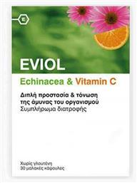 Eviol Echinacea & Vitamin C Συμπλήρωμα για την Ενίσχυση του Ανοσοποιητικού 30 μαλακές κάψουλες από το Pharm24