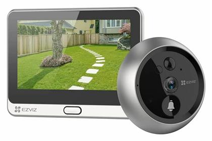 Ezviz CS-DP2C Σετ Θυροτηλεόρασης Wi-Fi Ασημί