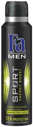 Fa Men Sport Energy Boost Energizing Scent 72h Protection Anti-perspirant Spray 150ml Κωδικός: 13312475 από το e-Fresh