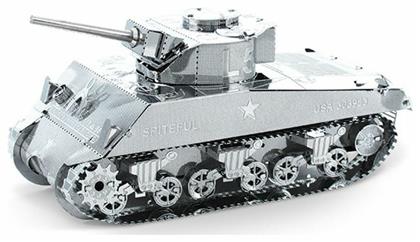 Fascinations Μεταλλική Φιγούρα Μοντελισμού Τανκ Earth Sherman Tank 7.4x3.4x3.5εκ.