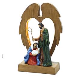 Φάτνη Ξύλινη Μικρού Μεγέθους Φωτιζόμενη