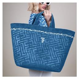 Feel & Touch Υφασμάτινη Τσάντα Θαλάσσης Αδιάβροχη Μπλε