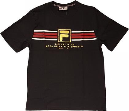 Fila Benz Ανδρικό T-shirt Μαύρο με Λογότυπο