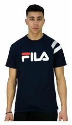 Fila Delfey Αθλητικό Ανδρικό T-shirt Navy Μπλε με Λογότυπο