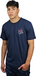 Fila Janto Ανδρικό T-shirt Navy Μπλε με Λογότυπο