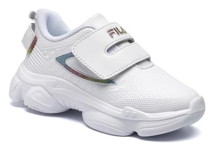 Fila Παιδικά Sneakers Ανατομικά με Σκρατς για Κορίτσι Λευκά από το Dpam