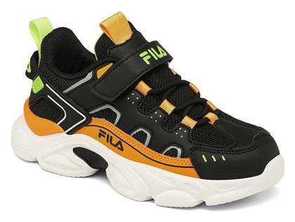 Fila Παιδικά Sneakers Memory Spinel 3 V Ανατομικά με Σκρατς Μαύρα