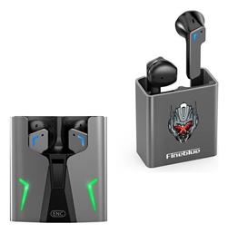 Fineblue KINGKONG Earbud Bluetooth Handsfree Ακουστικά με Θήκη Φόρτισης Γκρι