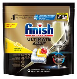 Finish Finish Ultimate Plus Caps Πλυντηρίου Πιάτων Lemon 22 Τεμάχια Κωδικός: 49402634