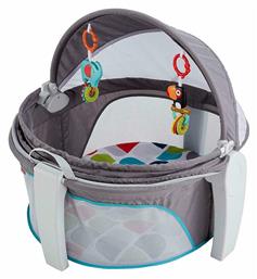 Fisher Price On-The-Go Baby Dome Παρκοκρέβατο Γκρι 79.5x13.5cm από το Plus4u