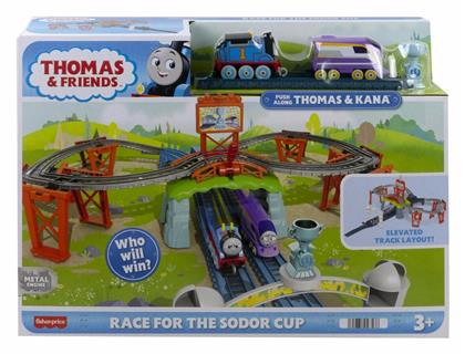 Fisher Price Thomas & Friends Αγώνας για το Κύπελλο του Σόντορ Σετ με Τρενάκι για 3+ Ετών από το ToyGuru