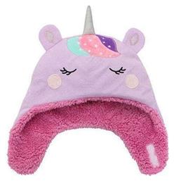 Flapjackkids Unicorn Narwhal Παιδικό Σκουφάκι Διπλής Όψης Υφασμάτινο Λιλά