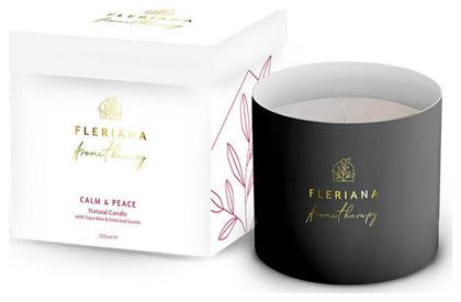 Fleriana Αρωματικό Κερί Σόγιας σε Βάζο με Άρωμα Calm & Peace 235gr