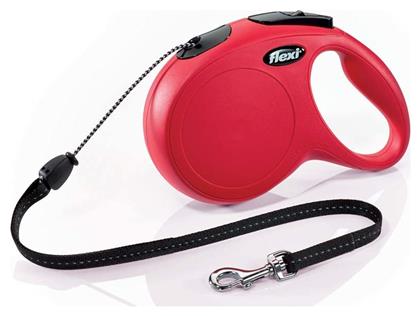 Flexi Πτυσσόμενο Λουρί/Οδηγός Σκύλου σε Κόκκινο χρώμα 8m έως 20kg